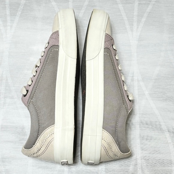 Taos Plim Soul Womens Sneakers sz 6 Beige Purple Lavender Canvas No‎ Footbed - Picture 4 of 8